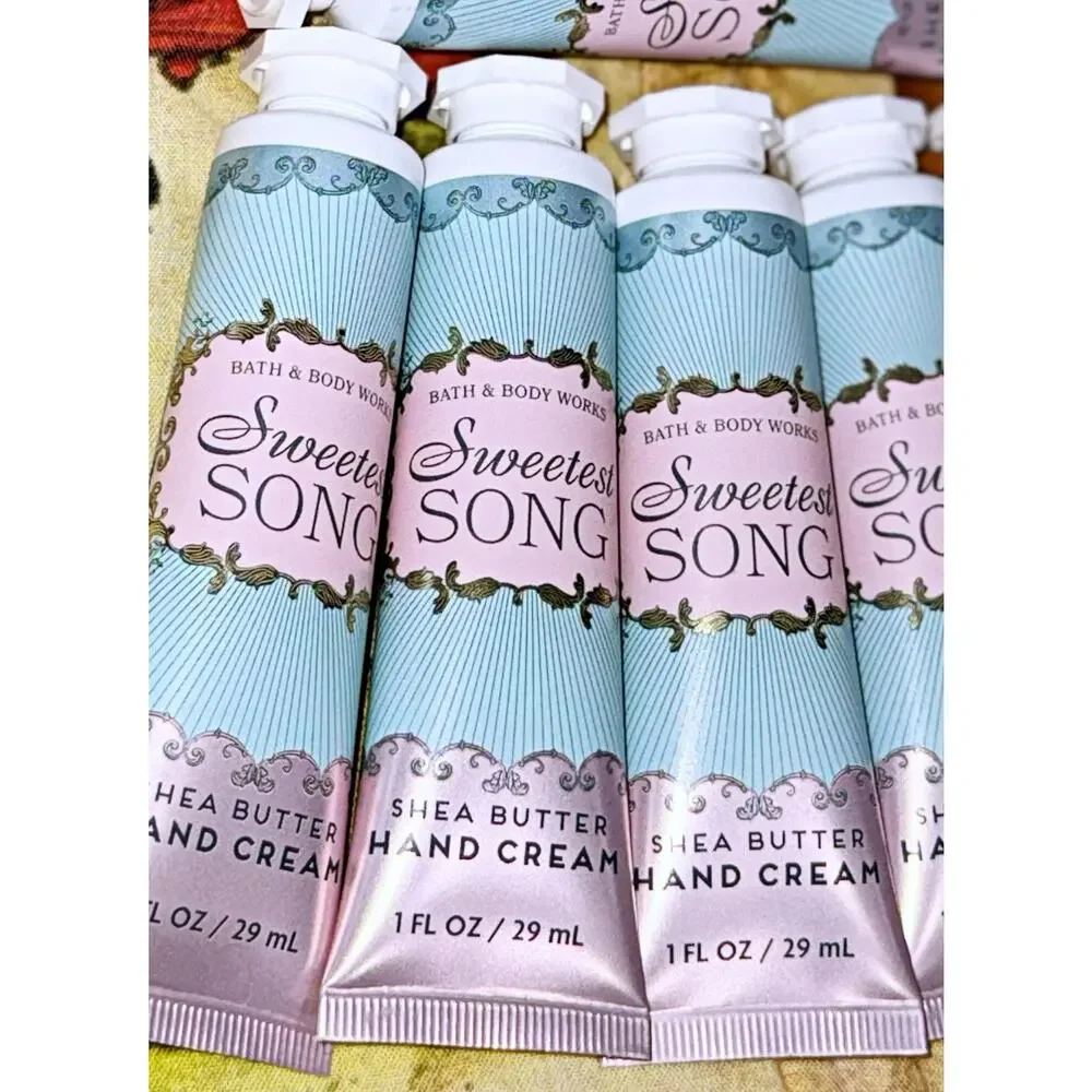 Bath & Body Works 1 fl oz Sweetest Song Shea Butter Hand Cream x6